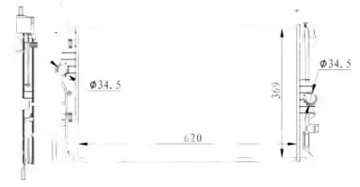 Радиатор воды 59272 nrf opel adam corsa фото №1