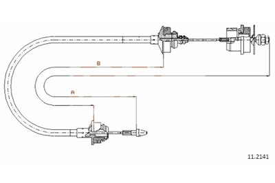 COFLE ТРОС SPRZ COFLE 11.2141 CITROEN ZX 1.1 1.4 91-12 93