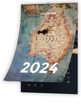 KALENDARZ ŚCIENNY 2024 AUSTRALIA A4 13 STRON