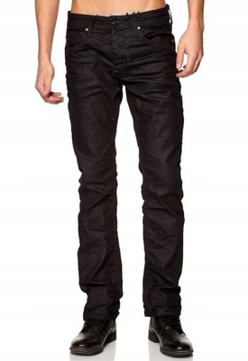 Jack Jones Regularne Czarne Klasyczne Jeansy 33/30