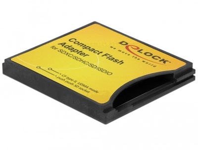 Adapter DELOCK Compact Flash > SD Karty Pamięci