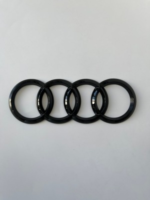 Emblemat Tył Znaczek Czarny Połysk Audi A3 A4 A5 TT 192mm x 69mm