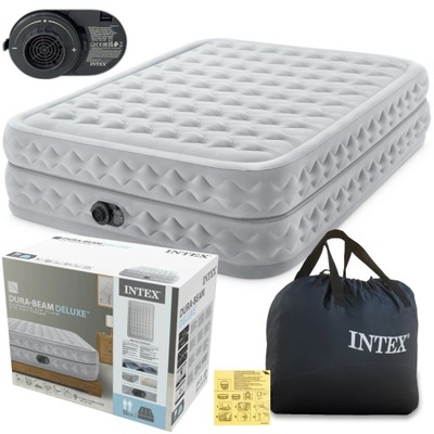 INTEX 64490ND ŁÓŻKO MATERAC DMUCHANY 152x203x51 POMPKA