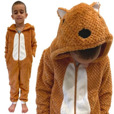 ONESIE piżama chłopięca z uszami kaptur LIS 5 110