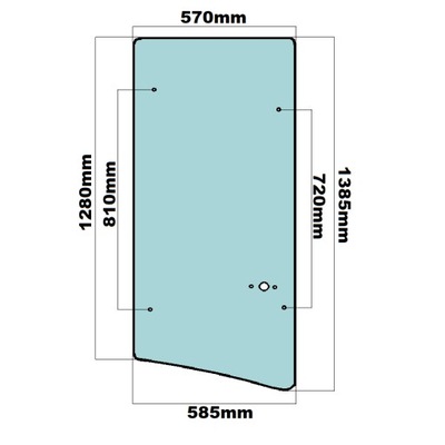 GLASS CAT SIDE SIDE LEFT 416D-446D SERIES D  