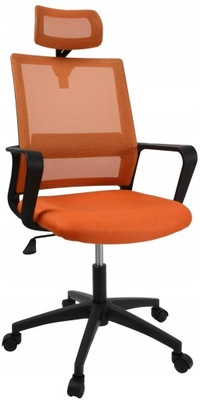 Fotel RODOS krzesło biurowe wentylowany pomarańcz