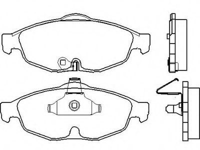 KLOCKI HAMULCOWE PRZÓD CHRYSLER SEBRING 2001-