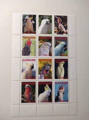 Surinam 2007r Ptaki - Papugi