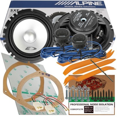 ALPINE ALTAVOCES SUBARU FORESTER 1 PARTE DELANTERA DISTANCIAS  