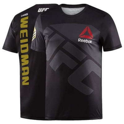 Koszulka Reebok UFC MMA Weidman męska treningowa t-shirt na siłownię slim