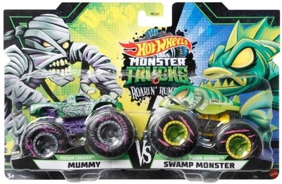 Podium Crasher Mummy vs Piran-Ahh Swamp Hot Wheels 1:64 Auta Monster Trucks