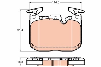 КОЛОДКИ ТОРМОЗНЫЕ BMW ПЕРЕД 3 11-/4 13- Z PAKIETEM SPORTOWYM GDB2031