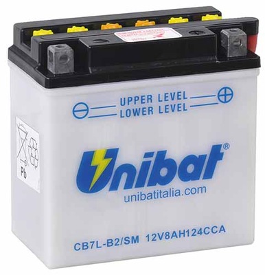 АККУМУЛЯТОР UNIBAT CB7L-B2 12V 8AH 124A YP150