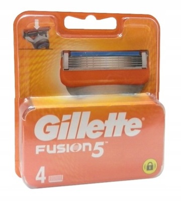Gillette Fusion5 Wymienne ostrza do maszynki 4szt