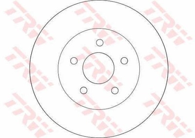 ДИСКИ ТОРМОЗНЫЕ ТОРМОЗНЫЕ ЗАД TRW DF4218