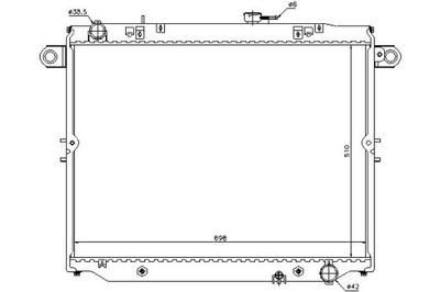 Nissens радіатор двигуна lexus lx фото №1
