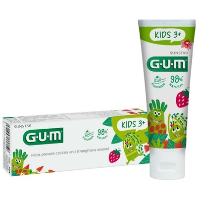 Pasta do Zębów dla Dzieci GUM Kids 3-6 lat 50ml Truskawkowy Smak
