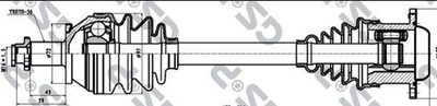 ПОЛУОСЬ POLO V 1.4,1.9TDI 01-