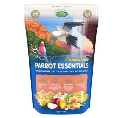 VETAFARM- PARROT ESSENTIALS - granulat papugi