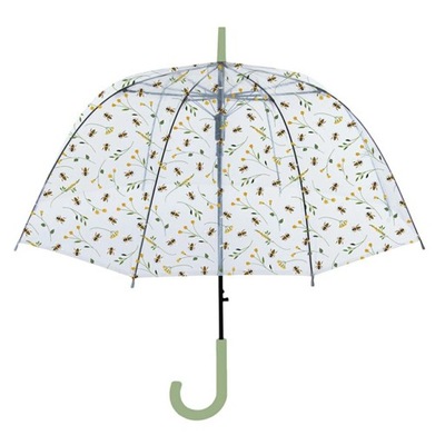 Parasol Transparentny Pszczoły 83 cm Automatyczny Przeźroczysta parasolka