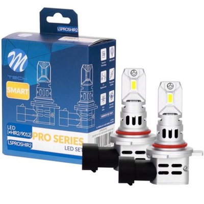 LUCES HIR2 9012 DIODO LUMINOSO LED M-TECH PRO SMART SERIES 1:1 P&P 6000K FRÍA BIEL KIT  