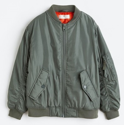 H&M Kurtka bomberka oversize R. 146 khaki