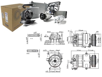 COMPRESOR DE ACONDICIONADOR CITROEN JUMPER FORD TRANSIT TRANSIT TOURNEO  