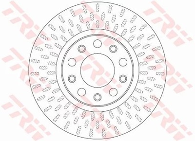 TRW DF6450 ДИСК ТОРМОЗНЫЙ 281X26 V 5-OTW ALFA ROM фото