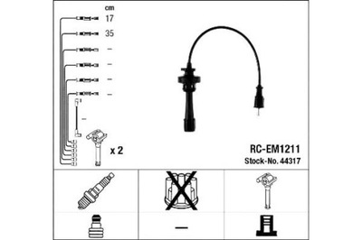 ПРОВОДА ЗАЖИГАНИЯ NGK MD321461 MD343245 EPS149925