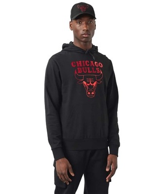 BLUZA MĘSKA Z KAPTUREM NEW ERA NBA CHICAGO BULLS