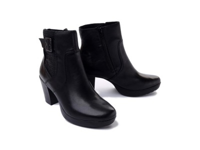 Botki damskie RIEKER Y2252-00 black r42