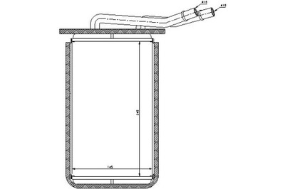 NISSENS ОБОГРЕВАТЕЛЬ (245X145X42) FORD TRANSIT 2.0D