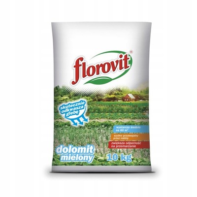 FLOROVIT Dolomit mielony odkwaszacz do ziemi 10 kg