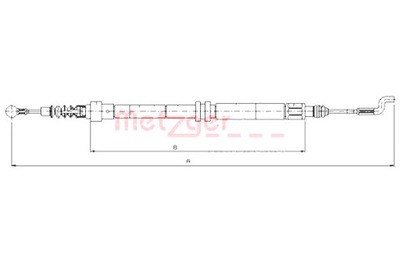 METZGER ТРОС ТОРМОЗНОЙ РУЧНОГО