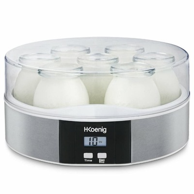 Jogurtownica Maszyna do Jogurtów Domowy Jogurt Timer 7-Słoików 160ml
