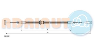 CABLE FRENOS POSTOJOWEGO 11.2221 ADRIAUTO ADRIAUTO 11.2221 CIEGLO,  