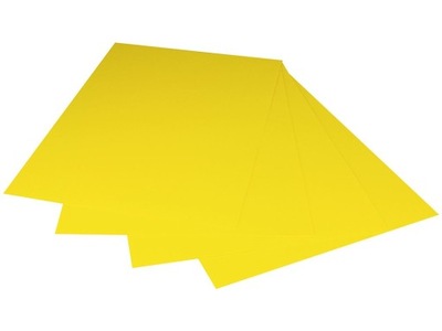 Karton kolorowy A4 170g - żółty - 25szt