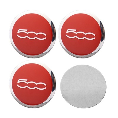 4 PIEZAS EMBLEMA INSIGNIA FIAT LOGOTIPO AL DISCOS 56MM  