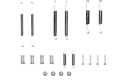 TOMEX BRAKES SPRĘŻYNKI DO КОЛОДОК HAM AUDI SEAT VW