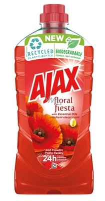 Ajax Floral Fiesta Uniwersalny Płyn Czyszczący Czerwone Kwiaty 1 l