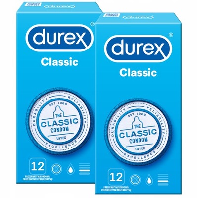 Prezerwatywy DUREX CLASSIC klasyczne 24szt PL