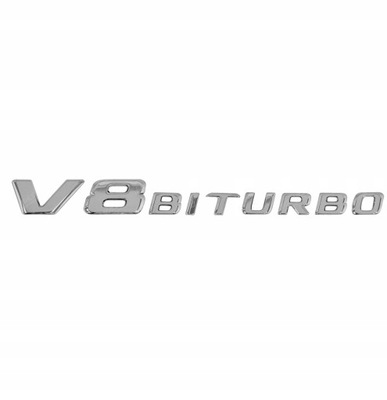 V8 Biturbo Emblemat Mercedes Na Błotnik C63 S63 G