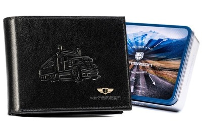 PETERSON PORTFEL MĘSKI SKÓRZANY RFID ROZBUDOWANY