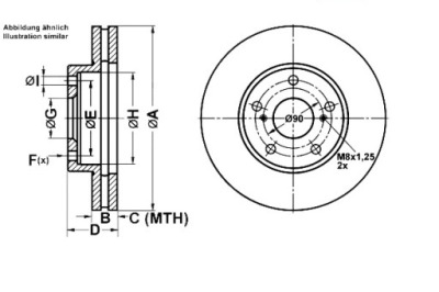 Ate гальмівні диски гальмівні 2szt lexus es 3.0 mcv30_. mc фото №1