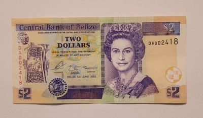 Banknot 2 dolary Belize (03)