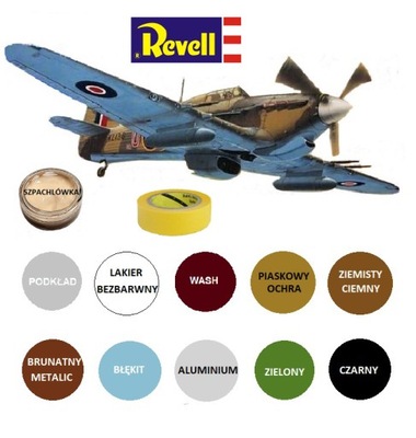 Model samolotu do sklejania Hawker Hurricane Zestaw: Podkład, farby+lakier