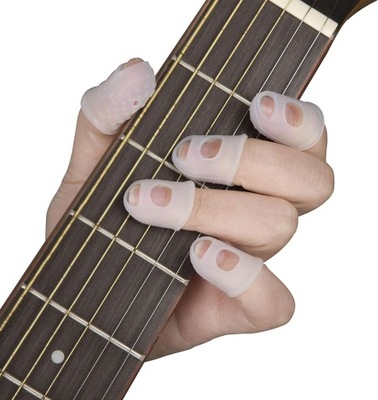 Silikonowe ochraniacze na palec gitara ochraniacze na końcówki palców