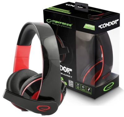 SŁUCHAWKI GAMINGOWE DLA GRACZY Z MIKROFONEM CONDOR