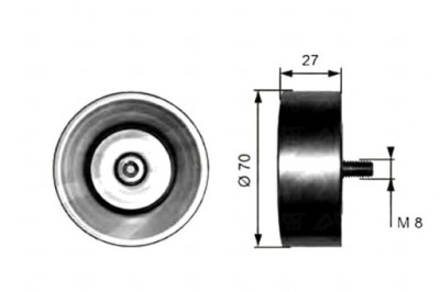 Gates ролик направляющая ремень bmw 3 e46 5 e60 5 фото №1
