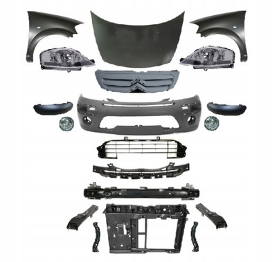 Citroen c3 lift 2005-2010 kompletny перед капот фото №1